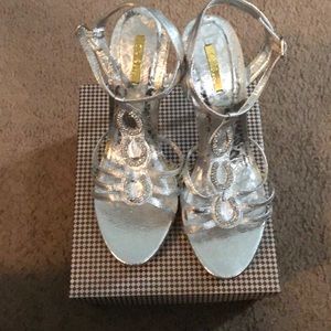 Celeste Silver Metallic Shoe